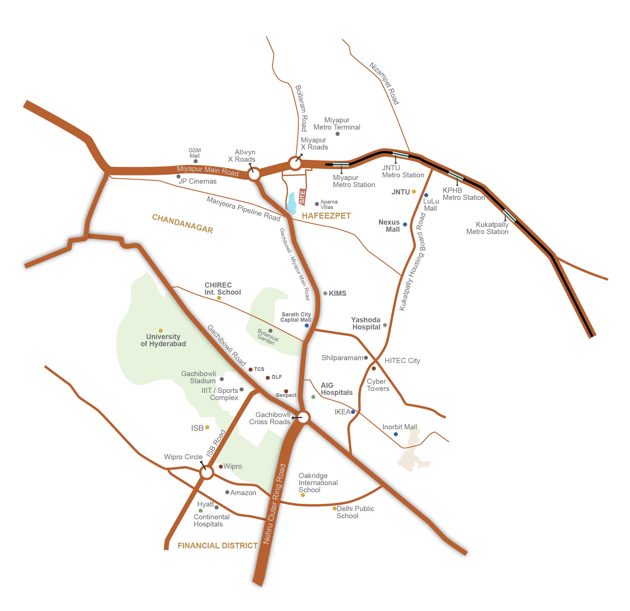 Ambience Lumina location map